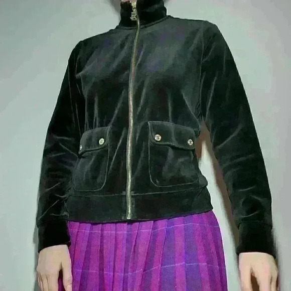 Ralph Lauren Black Velvet Sweatshirt - Picture 6 of 13